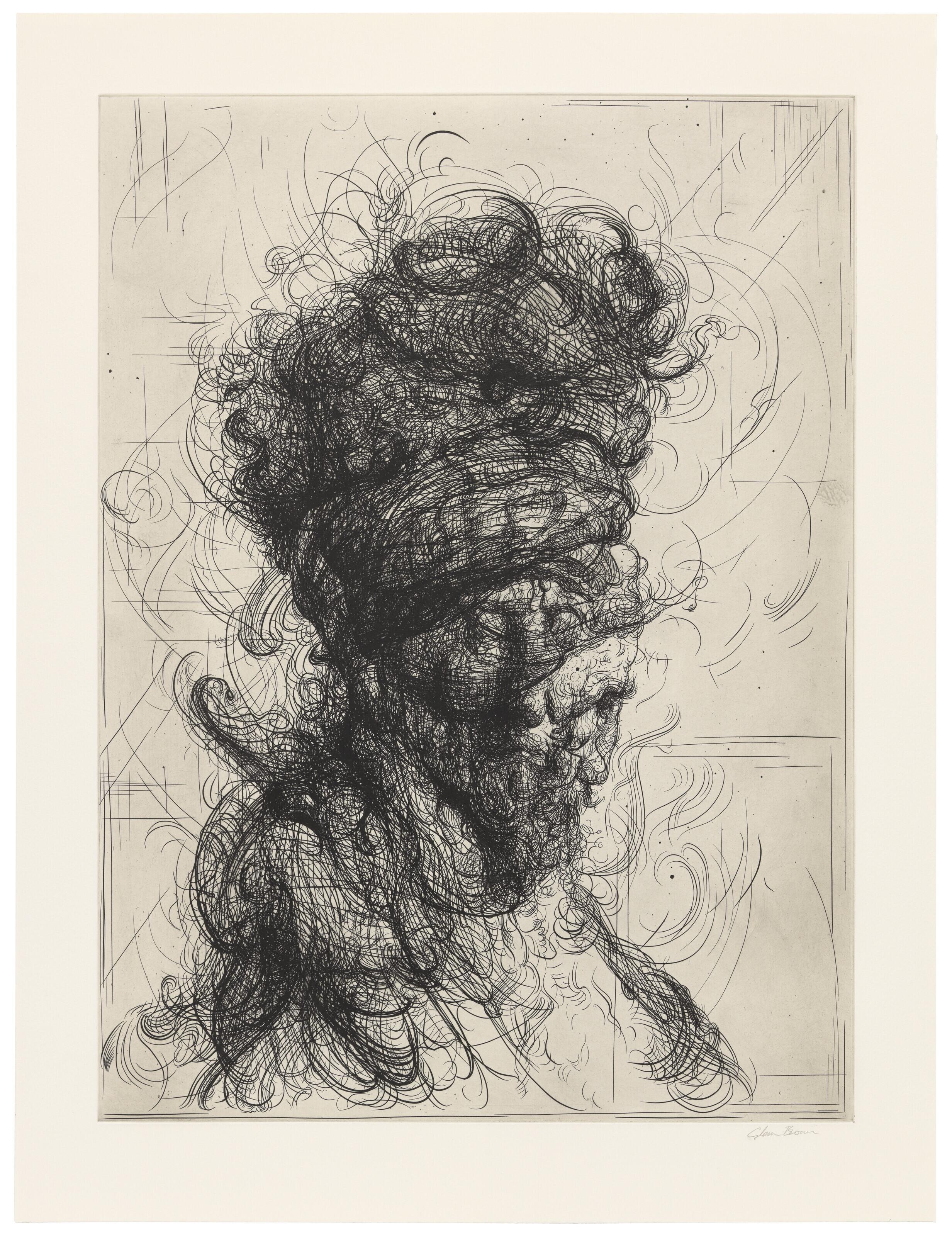 Glenn Brown - Plate 1, from: Half-Life (after Rembrandt)