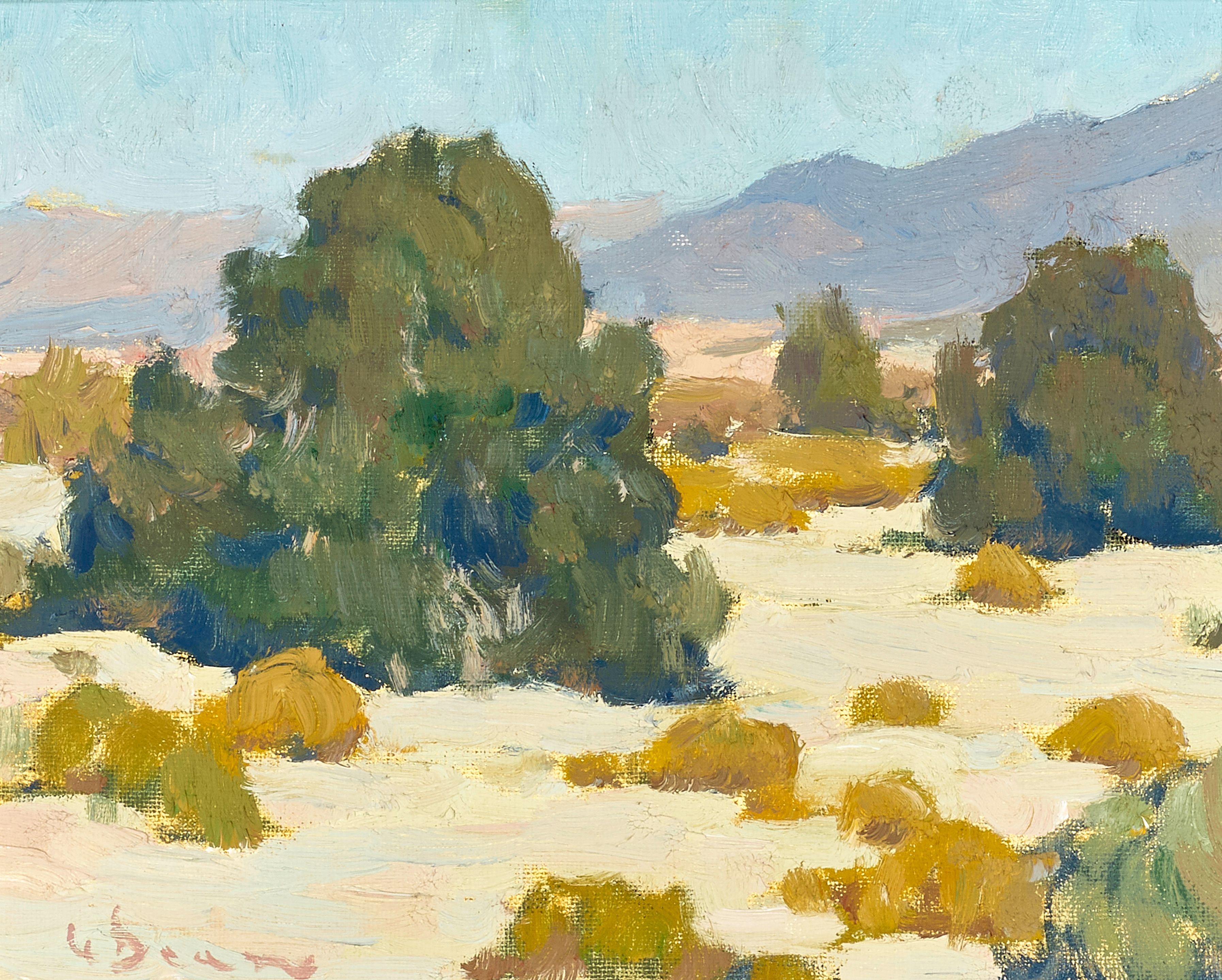 Glenn Dean - Desert Arroyo 8 x 10 in. framed 12 1/2 x 14 1/2 in.