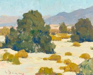 Glenn Dean - Desert Arroyo 8 x 10 in. framed 12 1/2 x 14 1/2 in.