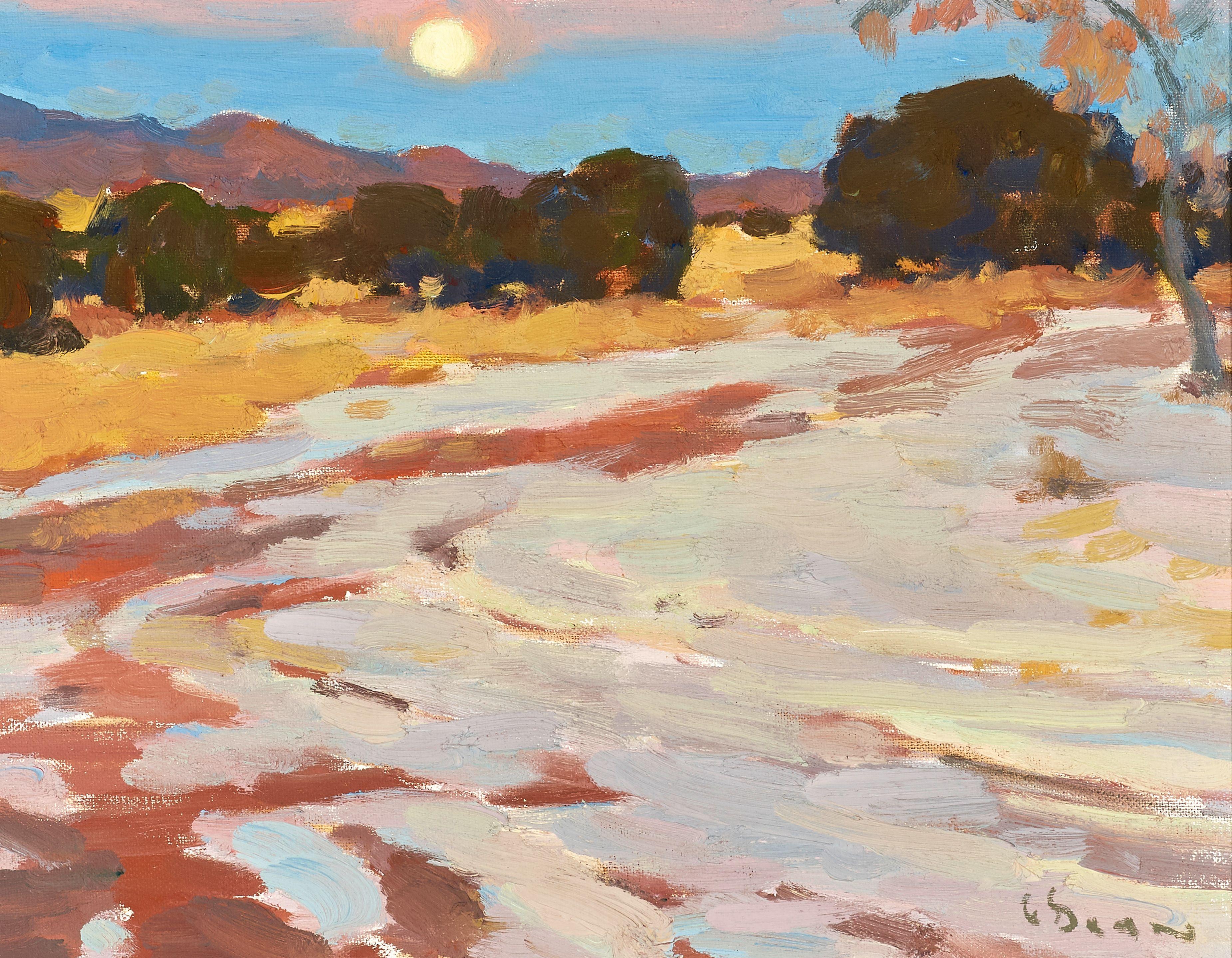 Glenn Dean - Twilight Moon 11 x 14 in. framed 15 x 18 in.