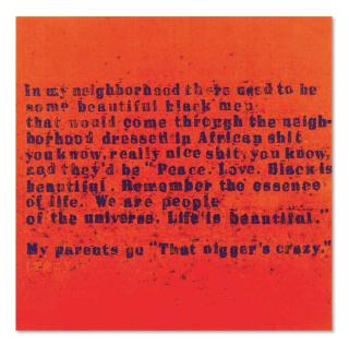 Glenn Ligon - Beautiful Black Men