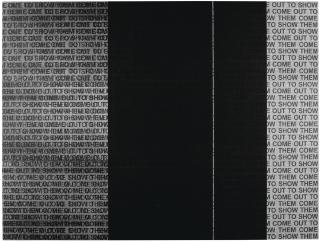 Glenn Ligon - Come Out Study #16