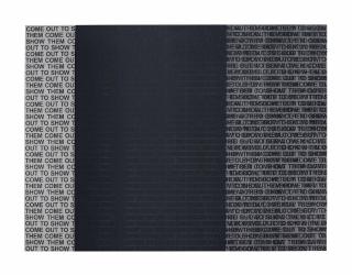 Glenn Ligon - Come Out Study #19