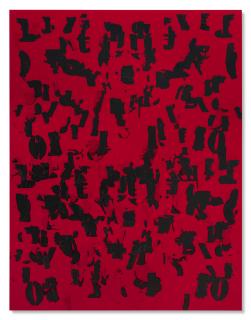 Glenn Ligon - Debris Field (Red) #1