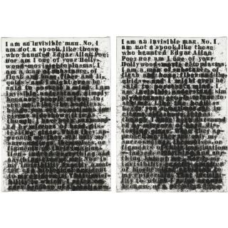 Glenn Ligon - Invisible Man (Two Views)