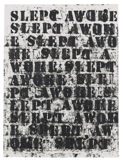 Glenn Ligon - (miserable) life #8
