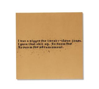 Glenn Ligon - No Room (Gold) #47