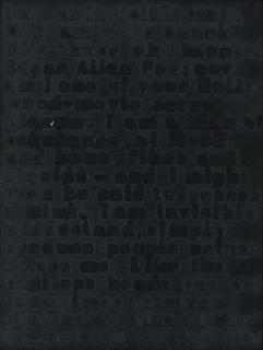 Glenn Ligon - Prologue #15 (I Am An Invisible Man)