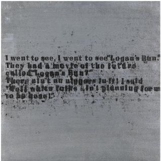 Glenn Ligon - Silver The Future # 2