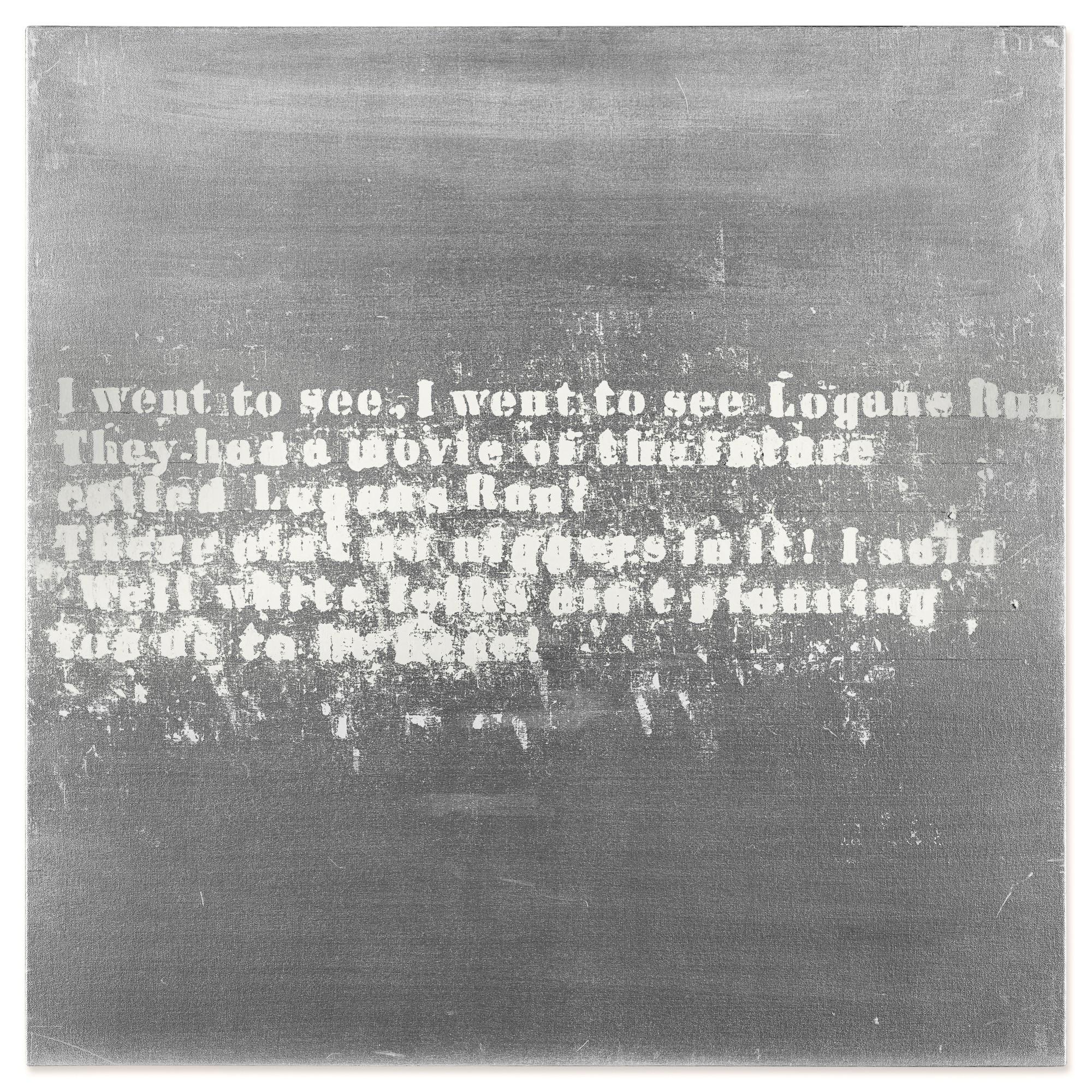 Glenn Ligon - Silver the Future #3