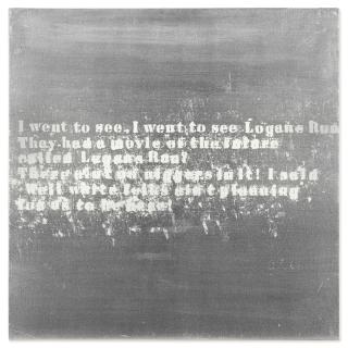 Glenn Ligon - Silver the Future #3