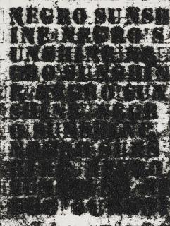 Glenn Ligon - Study For Negro Sunshine #119