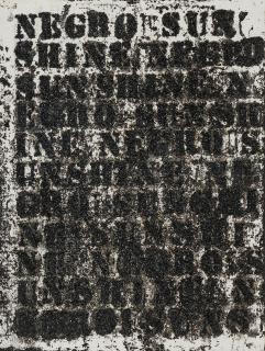 Glenn Ligon - Study for Negro Sunshine #14
