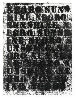 Glenn Ligon - Study For Negro Sunshine #48