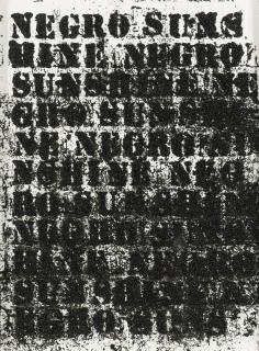 Glenn Ligon - Study For Negro Sunshine #52
