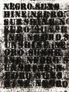 Glenn Ligon - Study for Negro Sunshine #76, 2011