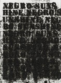 Glenn Ligon - Study For Negro Sunshine #8