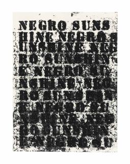 Glenn Ligon - Study for Negro Sunshine #95