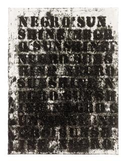 Glenn Ligon - Study For Negro Sunshine No. 24