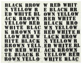 Glenn Ligon - Untitled (Chanterelle Menu)