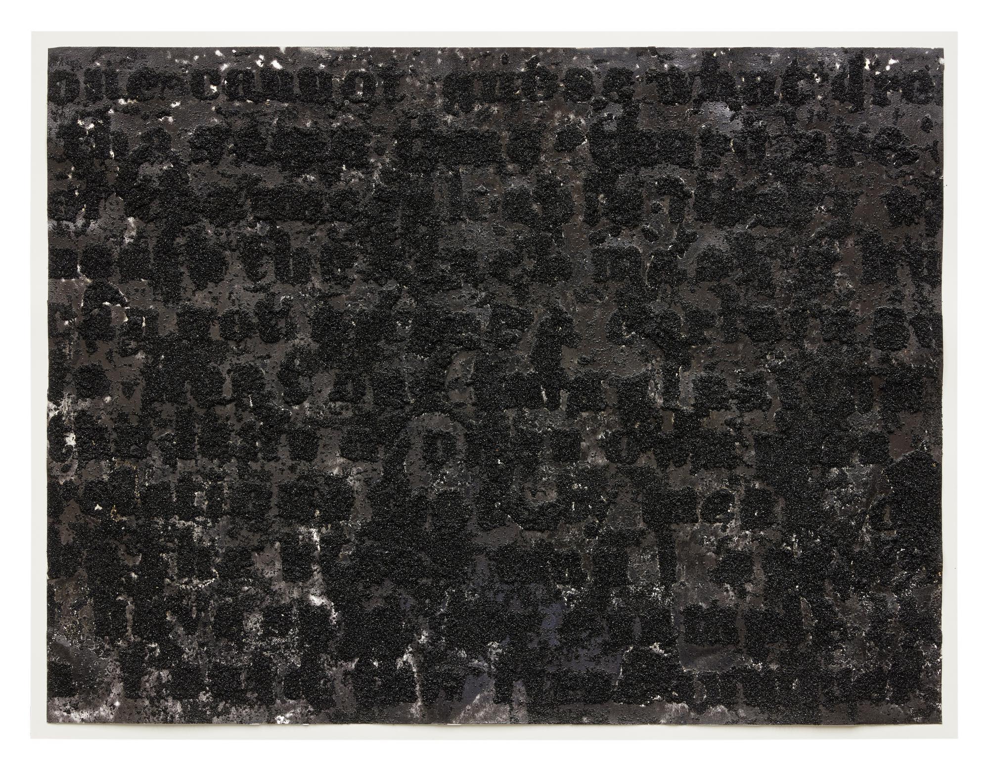 Glenn Ligon - Untitled (fire next time/crowd) #2