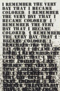 Glenn Ligon - Untitled (I remember the very day...)