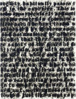 Glenn Ligon - Untitled (Study For White Series)