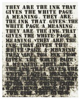 Glenn Ligon - Untitled (They are the ink...)