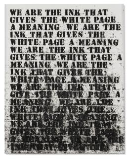 Glenn Ligon - Untitled (We are the Ink...)