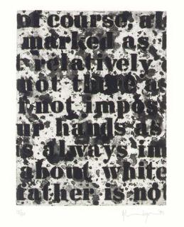 Glenn Ligon - Untitled (White #1)