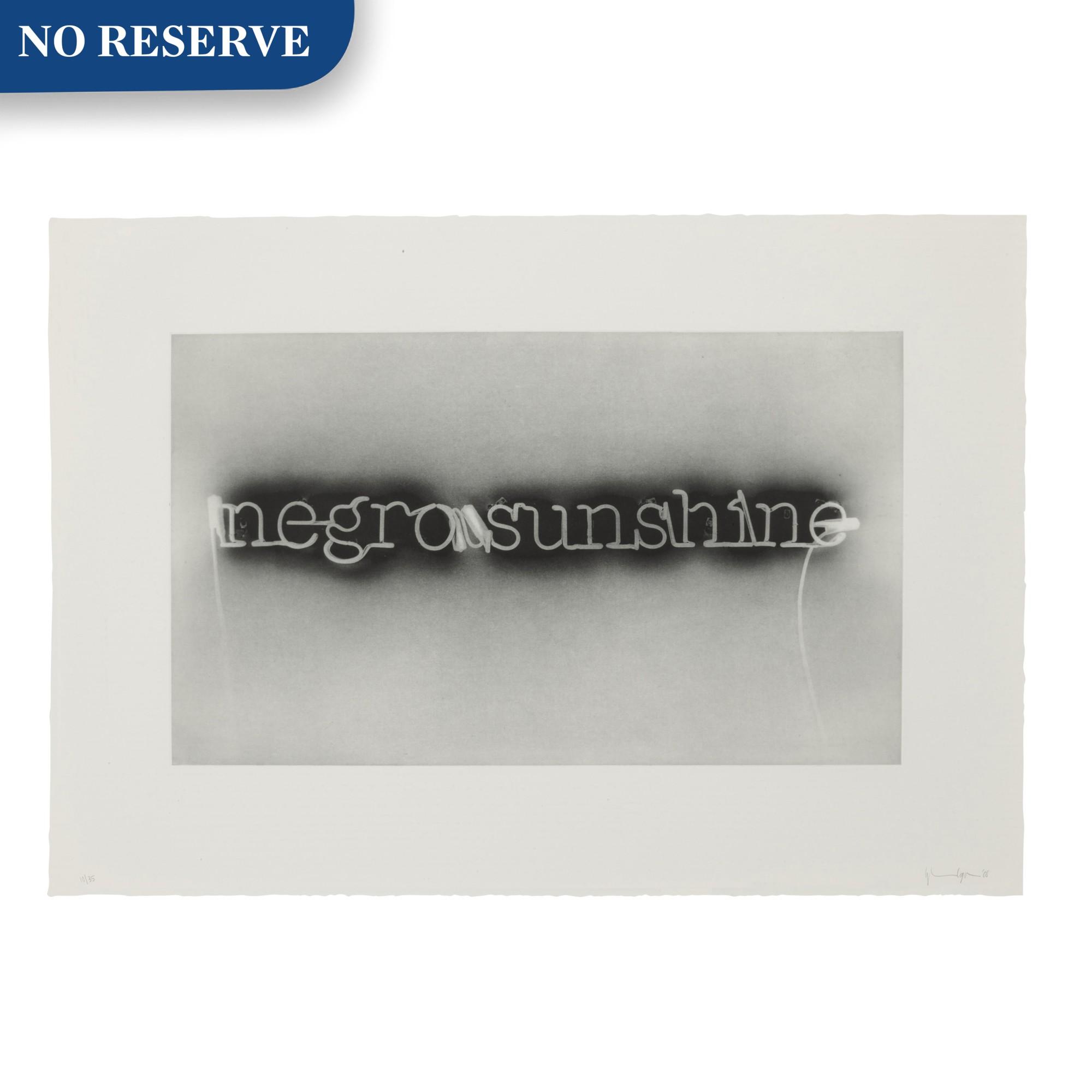Glenn Ligon - Warm Broad Glow (Reversed)