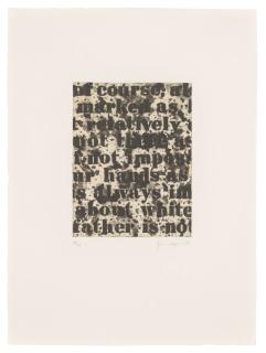 Glenn Ligon - White #1