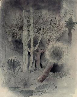 Glyn Philpot, R.A. - Orange Tree and Cactus