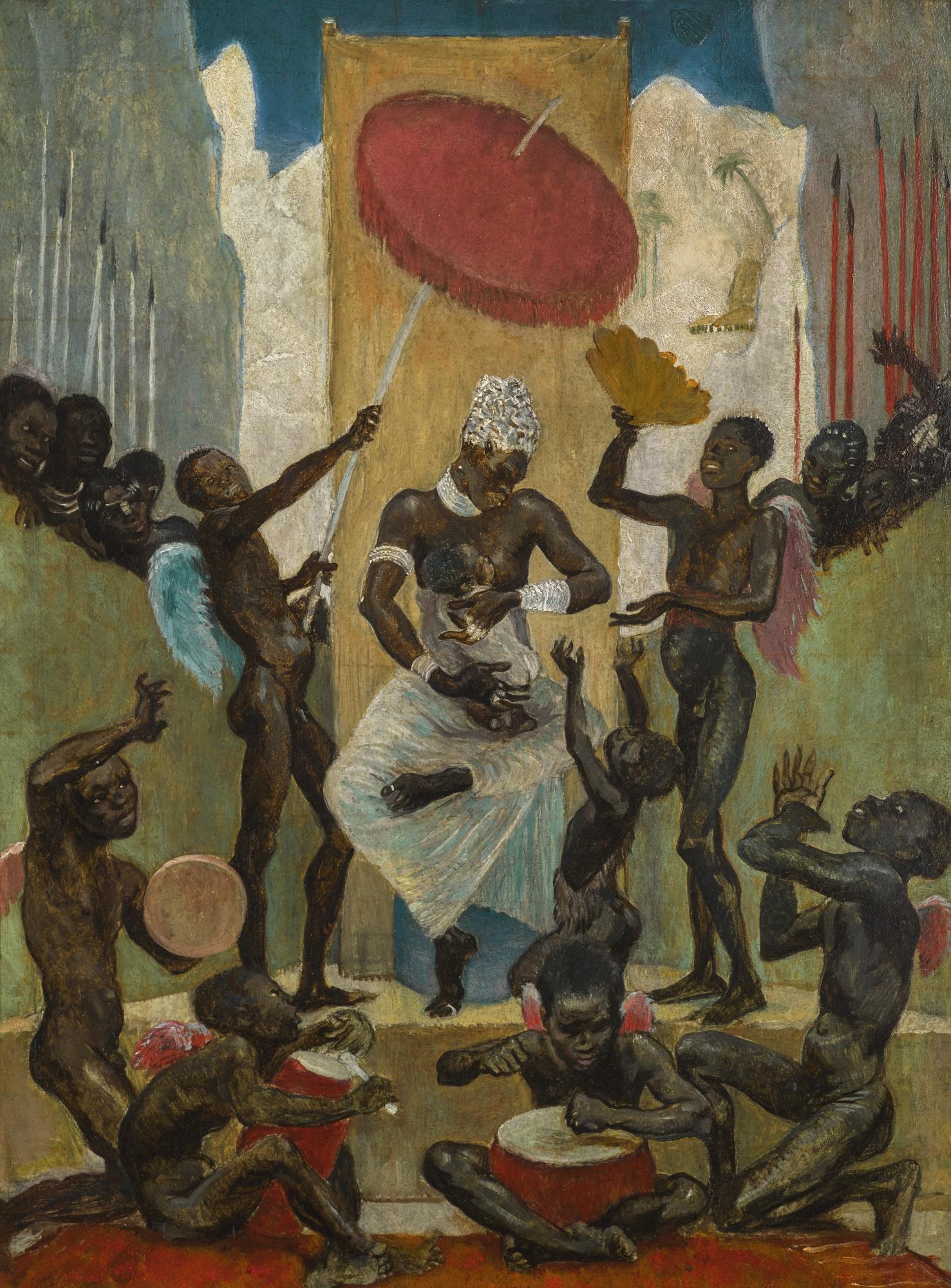 Glyn Philpot, R.A. - Working Drawing For \'The Black Madonna\'