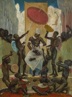 Glyn Philpot, R.A. - Working Drawing For \'The Black Madonna\'