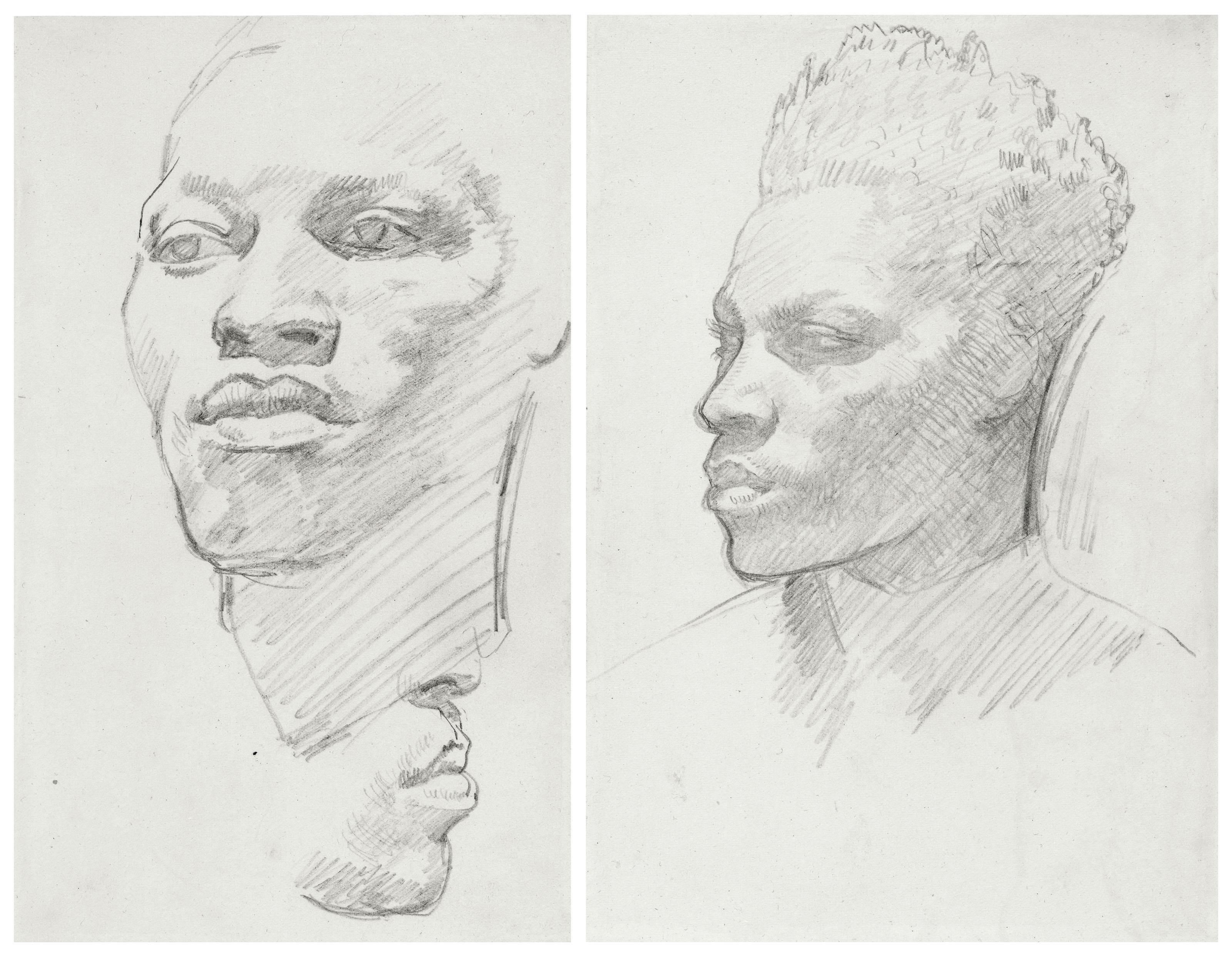 Glyn Warren Philpot, R.A. - Henry Thomas: Head studies