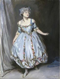 Glyn Warren Philpot R.A. - Portrait Sketch of Mrs. Emile Mond Dressed For The Chelsea Arts Club Ball