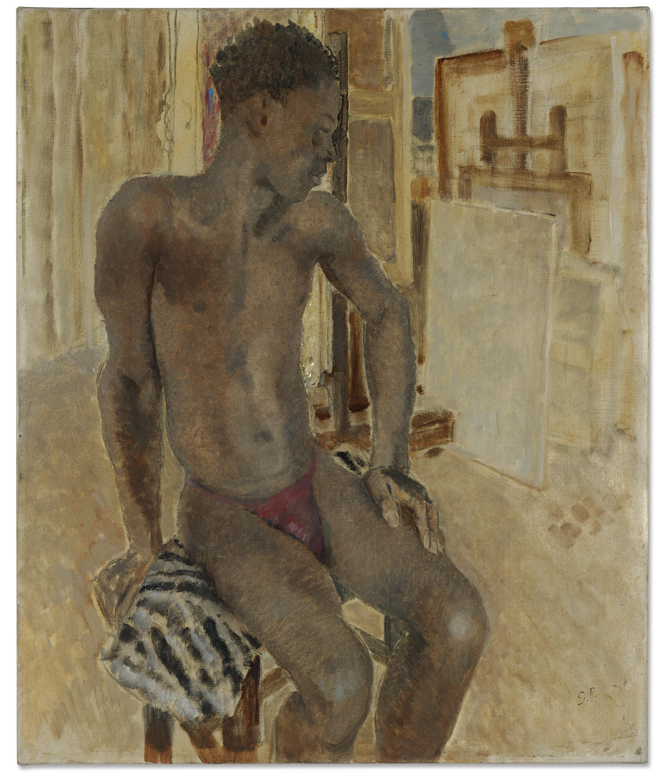 Glyn Warren Philpot, R.A. - Seated Model in the Studio (Henry Thomas)