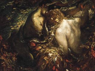 Glyn Warren Philpot, R.A. - The Temptation in Eden