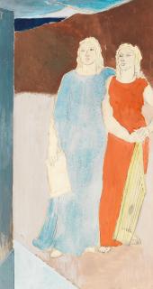 Glyn Warren Philpot R.A. - Two Muses at the Tomb of a Poet