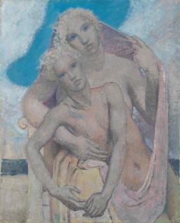 Glyn Warren Philpot, R.A. - Young Love in the Lap of his Mother