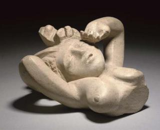 Glynn Williams - Sleeping (Open); And A Charcoal Study For Sleeping (Open)