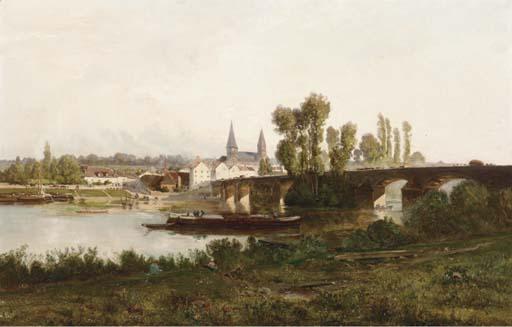 Godefroy de Hagemann - A River Landscape