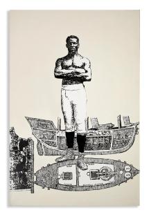 Godfried Donkor - From slave to the champ III, 1998