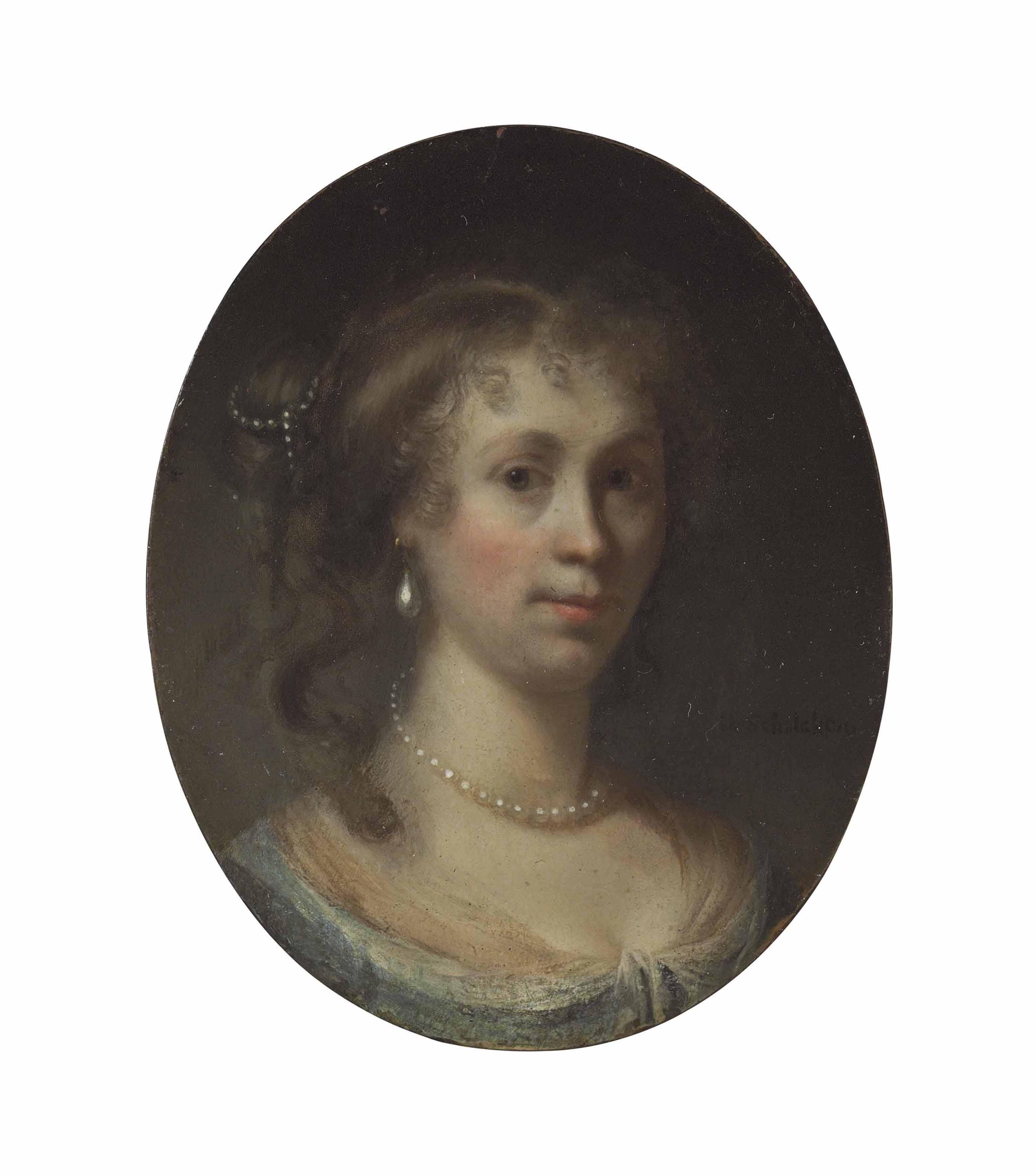 Godfried Schalcken - Portrait Of A Lady, Bust-Length