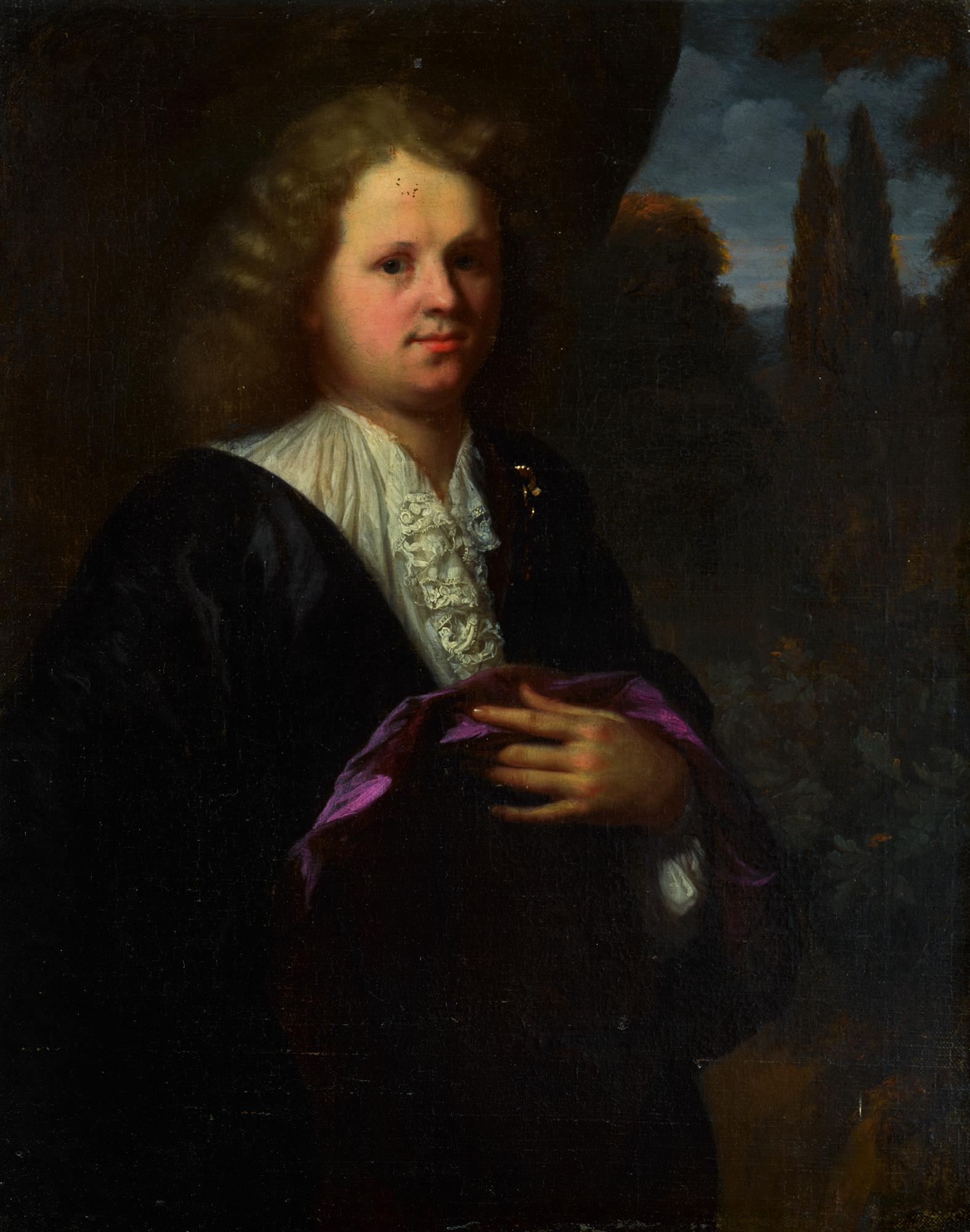 Godfried Schalcken - Portrait Of A Man, Three-Quarter Length