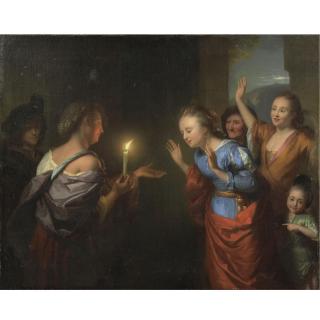 Godfried Schalcken - The Parable Of The Lost Piece Of Silver