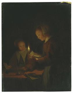 Godfried Schalcken - Two Maids By Candlelight