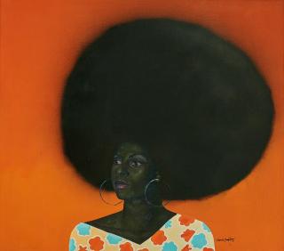 Godwin Oluwole Omofemi - Portrait of a Lady