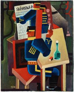 Gösta Adrian-Nilsson - Cavalrymen at the café